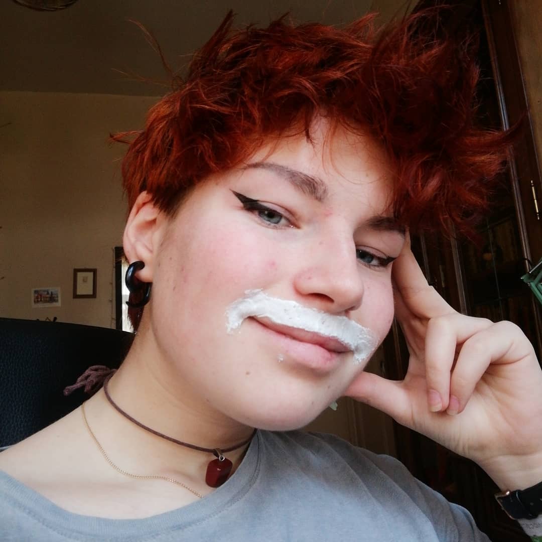 ‘stache bleaching